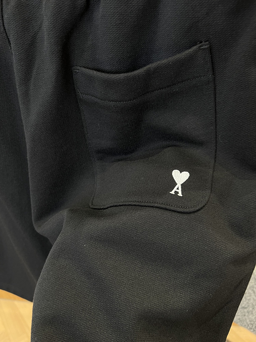アミスーパーコピー ハート刺繍入りダブルドローストリングカジュアルスウェットパンツ