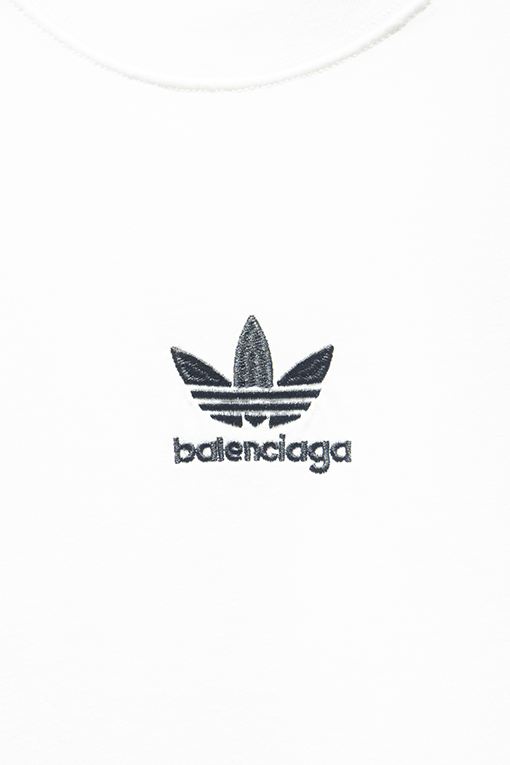 バレンシアガ X アディダススーパーコピー Balenciaga コラボレーション刺繍入り半袖Tシャツ