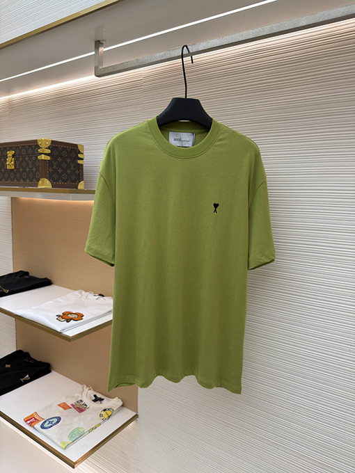 アミブランドコピー クラシックなエンボスのADCシルエット無地半袖Tシャツ