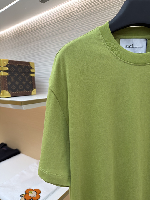 アミブランドコピー クラシックなエンボスのADCシルエット無地半袖Tシャツ