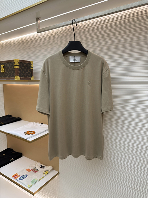 アミブランドコピー クラシックなエンボスのADCシルエット無地半袖Tシャツ