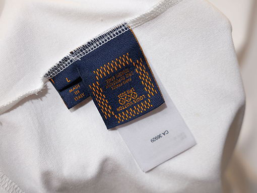ルイヴィトンスーパーコピー Monogram Sashiko 刺繍入りオーガニックコットン半袖Tシャツ