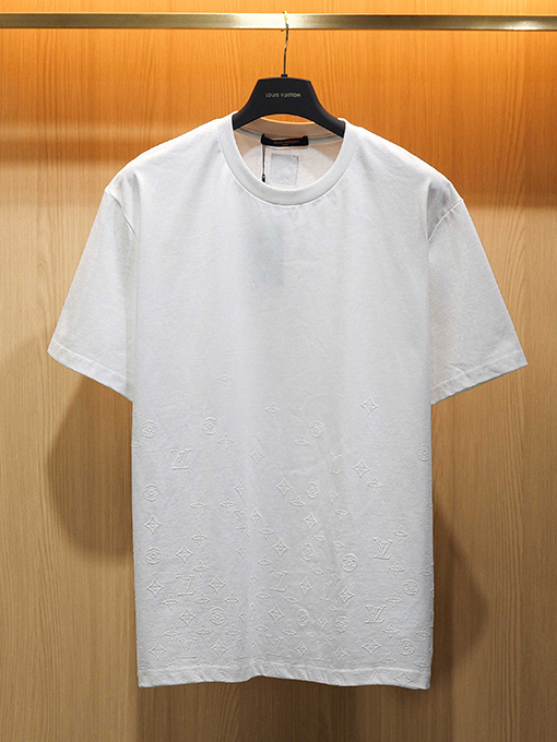 ルイヴィトン Monogram Gradient クラシックのフロッキー半袖Tシャツ