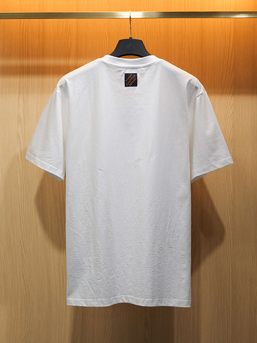 ルイヴィトン Monogram Gradient クラシックのフロッキー半袖Tシャツ