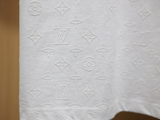 ルイヴィトン Monogram Gradient クラシックのフロッキー半袖Tシャツ