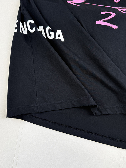 バレンシアガスーパーコピー BALENCIAGA 七夕限定ハート柄半袖Tシャツ
