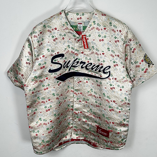 シュプリーム SUPREME 花柄ジャカード織りの半袖ジャージー