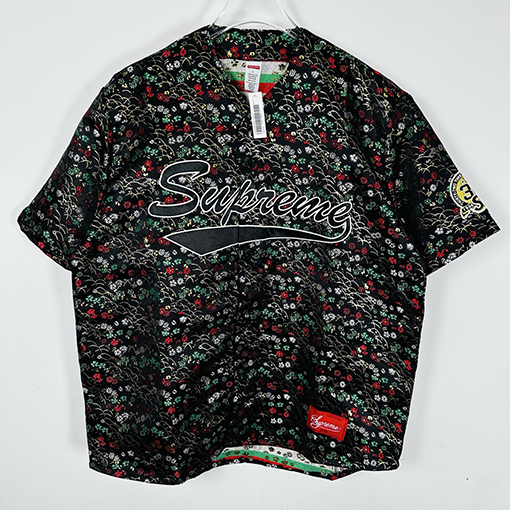 シュプリーム SUPREME 花柄ジャカード織りの半袖ジャージー