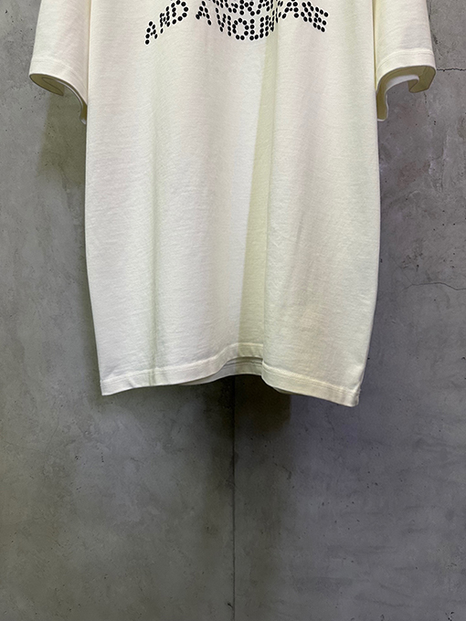 ルイヴィトン LV パールロゴ入りクルーネック半袖Tシャツ