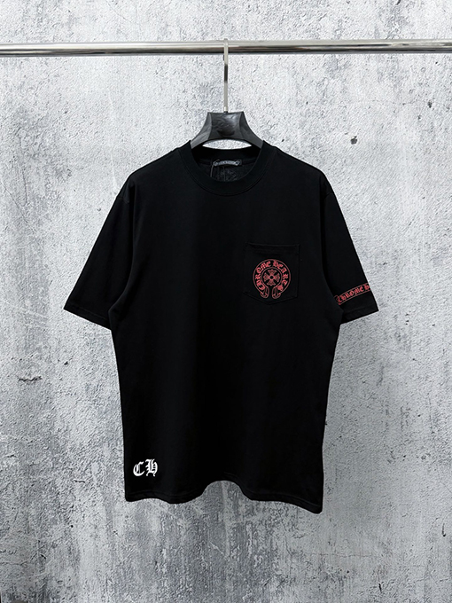 クロムハーツ プリント入りクルーネック半袖Tシャツ