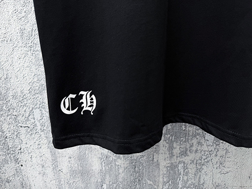 クロムハーツ プリント入りクルーネック半袖Tシャツ