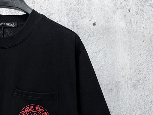 クロムハーツ プリント入りクルーネック半袖Tシャツ