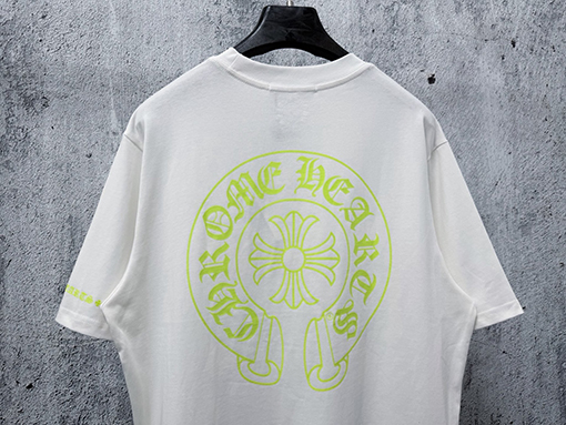 クロムハーツ半袖Tシャツスーパーコピー 新モデルプリント入りクルーネック半袖Tシャツ