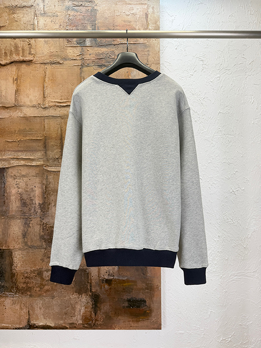 ディオール コットン刺繍ロゴ入りクルーネック スウェットシャツ