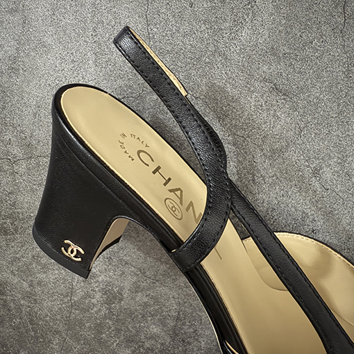 シャネル Slingback レディースシリーズクラシックのチャンキーヒール