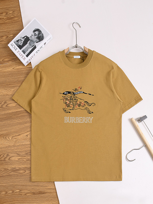 バーバリー半袖Tシャツコピー BURBERRY クラシックなウォーホース刺繍入り半袖Tシャツ