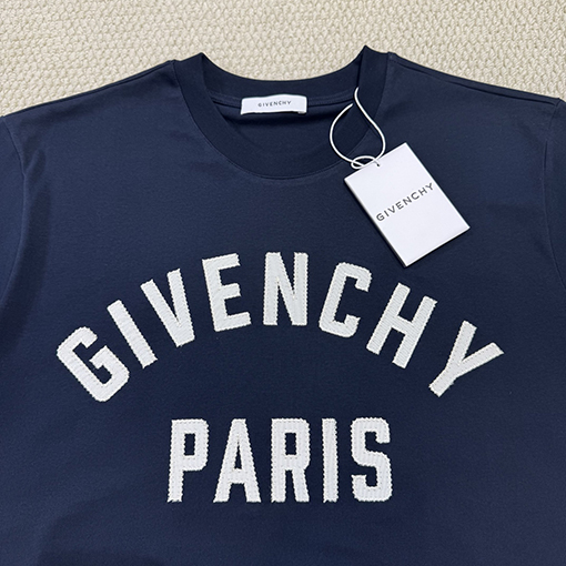 ジバンシィ Givenchy 春夏サテンレタープリント半袖Tシャツ