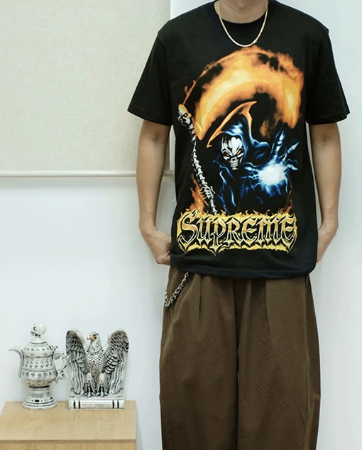 シュプリームコピー SUPREME アメリカンストリートスタイル デスプリント半袖Tシャツ