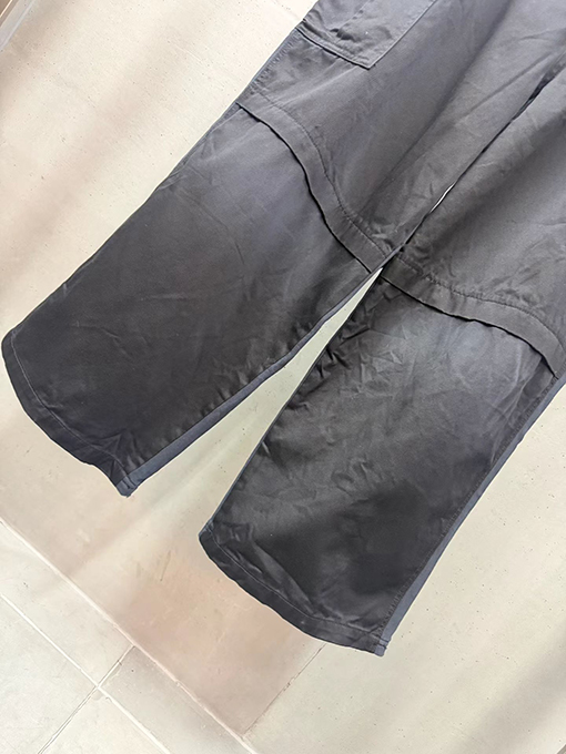 バレンシアガスーパーコピー BALENCIAGA ダブルリングツイルパッチワークワークパンツ