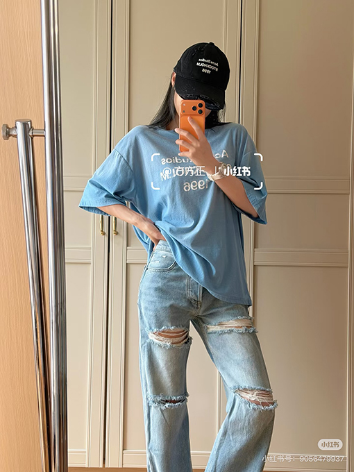 アクネストゥディオズ PatcDistressed Jeans FEah ウォッシュのダメージジーンズ