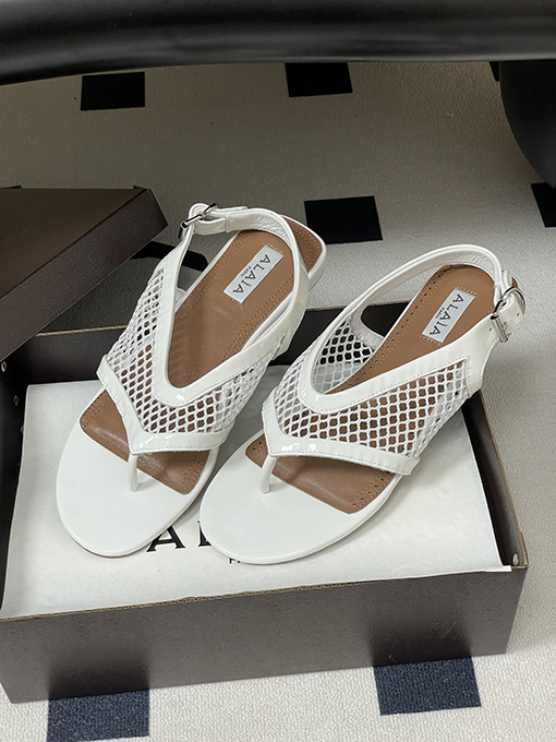 アライア レディースフレンチスタイルのトングメッシュサンダル