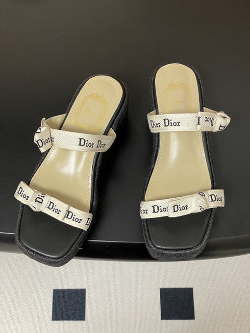 ディオール Dior J'Adior レディースストラップ付きウェッジサンダル