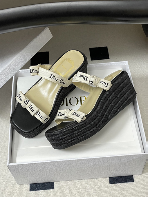 ディオール Dior J'Adior レディースストラップ付きウェッジサンダル