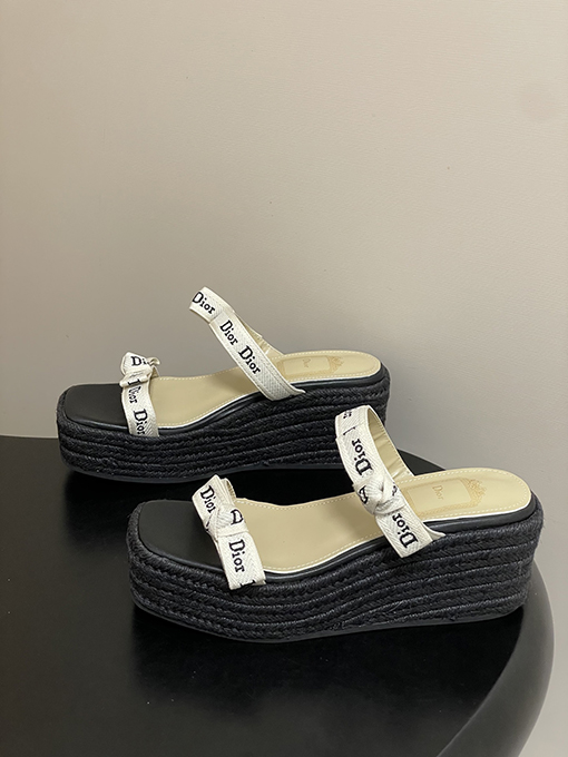 ディオール Dior J'Adior レディースストラップ付きウェッジサンダル
