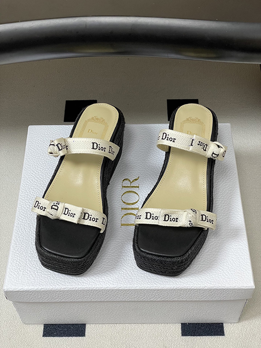 ディオール Dior J'Adior レディースストラップ付きウェッジサンダル