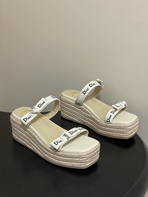 ディオール Dior J'Adior レディースストラップ付きウェッジサンダル