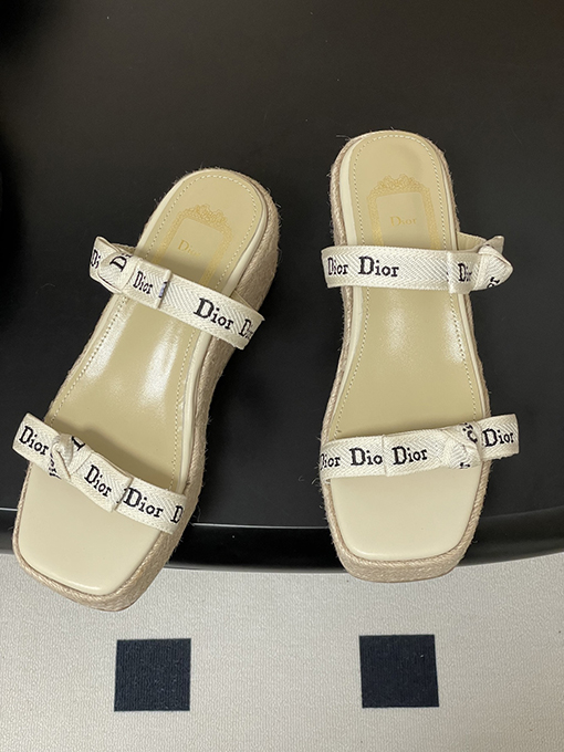 ディオール Dior J'Adior レディースストラップ付きウェッジサンダル