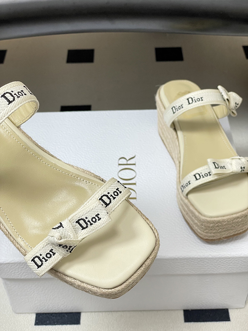 ディオール Dior J'Adior レディースストラップ付きウェッジサンダル