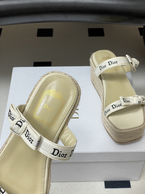 ディオール Dior J'Adior レディースストラップ付きウェッジサンダル