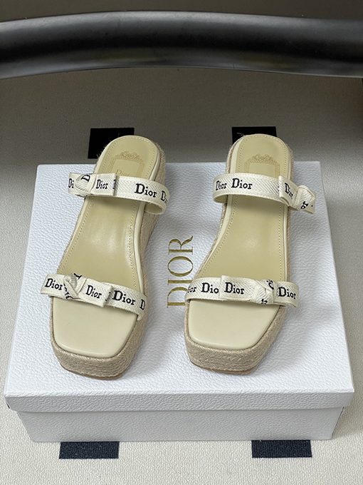 ディオール Dior J'Adior レディースストラップ付きウェッジサンダル