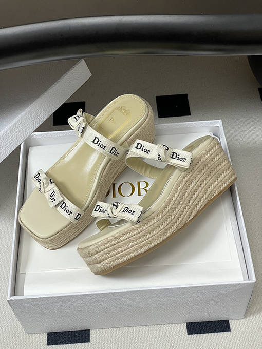 ディオール Dior J'Adior レディースストラップ付きウェッジサンダル