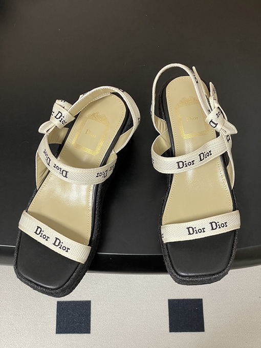 ディオールウェッジサンダルスーパーコピー Dior J’Adior レディースストラップ付きウェッジサンダル