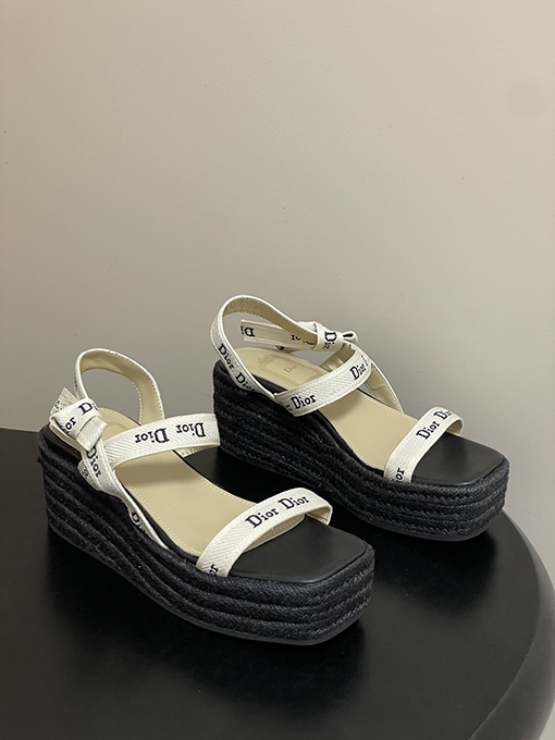 ディオールウェッジサンダルスーパーコピー Dior J’Adior レディースストラップ付きウェッジサンダル