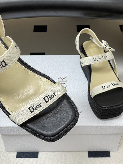 ディオールウェッジサンダルスーパーコピー Dior J’Adior レディースストラップ付きウェッジサンダル