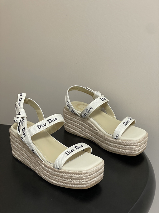 ディオールウェッジサンダルスーパーコピー Dior J’Adior レディースストラップ付きウェッジサンダル