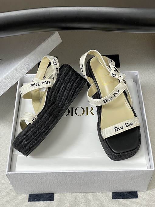 ディオールウェッジサンダルスーパーコピー Dior J’Adior レディースストラップ付きウェッジサンダル