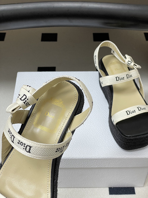 ディオールウェッジサンダルスーパーコピー Dior J’Adior レディースストラップ付きウェッジサンダル