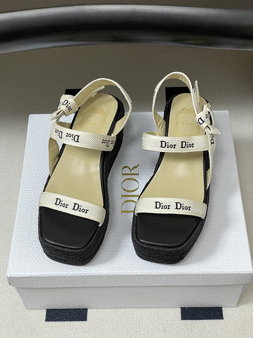 ディオールウェッジサンダルスーパーコピー Dior J’Adior レディースストラップ付きウェッジサンダル
