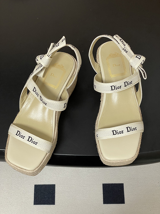 ディオールウェッジサンダルスーパーコピー Dior J’Adior レディースストラップ付きウェッジサンダル