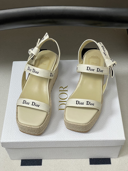 ディオールウェッジサンダルスーパーコピー Dior J’Adior レディースストラップ付きウェッジサンダル