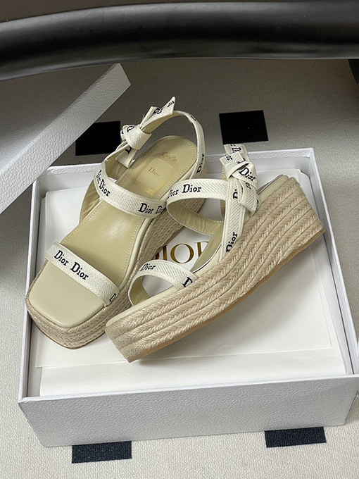 ディオールウェッジサンダルスーパーコピー Dior J’Adior レディースストラップ付きウェッジサンダル