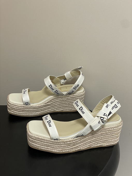 ディオールウェッジサンダルスーパーコピー Dior J’Adior レディースストラップ付きウェッジサンダル