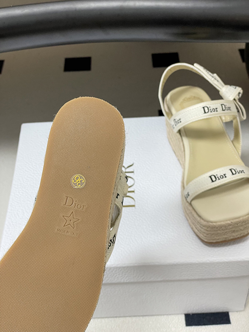 ディオールウェッジサンダルスーパーコピー Dior J’Adior レディースストラップ付きウェッジサンダル