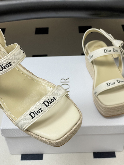 ディオールウェッジサンダルスーパーコピー Dior J’Adior レディースストラップ付きウェッジサンダル