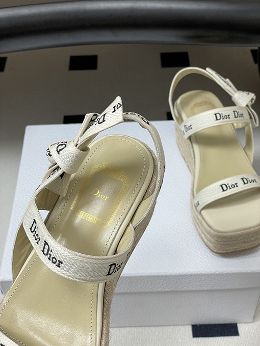 ディオールウェッジサンダルスーパーコピー Dior J’Adior レディースストラップ付きウェッジサンダル