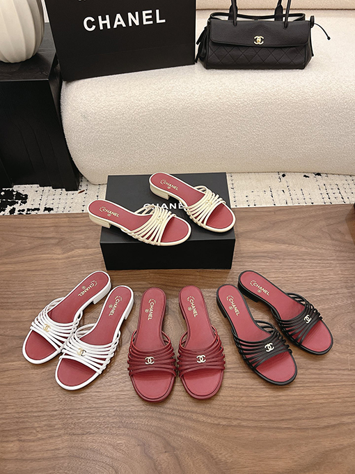 シャネル Spot Sale レディースストラップ付きローヒールサンダル